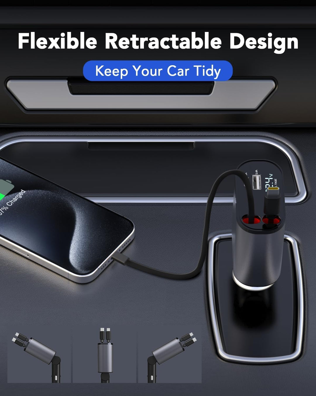 4IN 1 Retractable Fast Charger