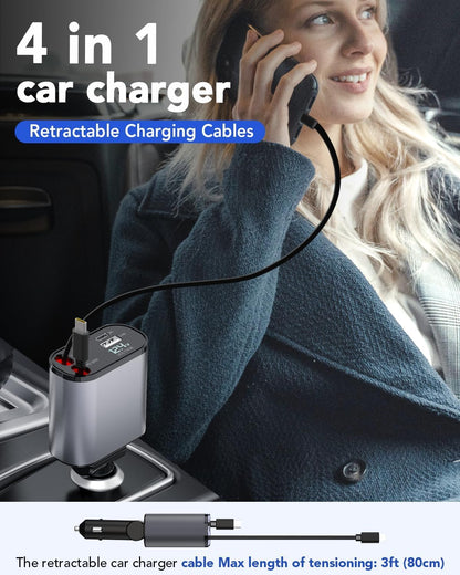 4IN 1 Retractable Fast Charger